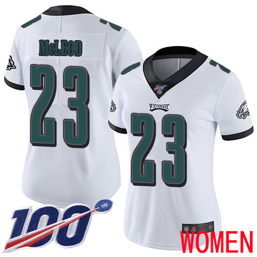 Women Philadelphia Eagles 23 Rodney McLeod White Vapor Untouchable NFL Jersey Limited Player